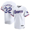 Silnrao T.Rangers #32 Evan Carter Player White Home Limited Stitched Jerseys