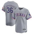 Silnrao T.Rangers #36 Wyatt Langford Player Gray Home Limited Stitched Jerseys
