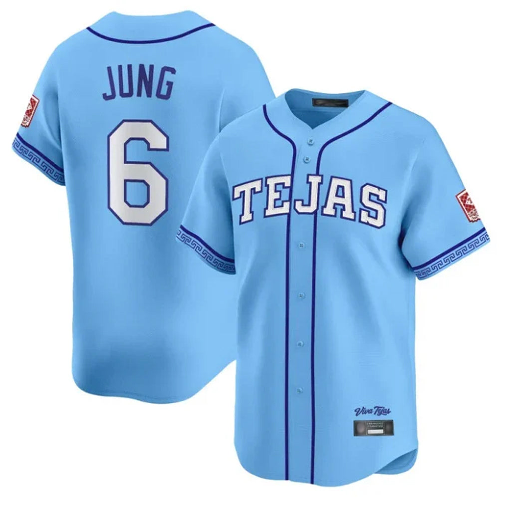 Silnrao T.Rangers #6 Josh Jung Player Light Blue 2026 City Connect Limited Stitched Jerseys