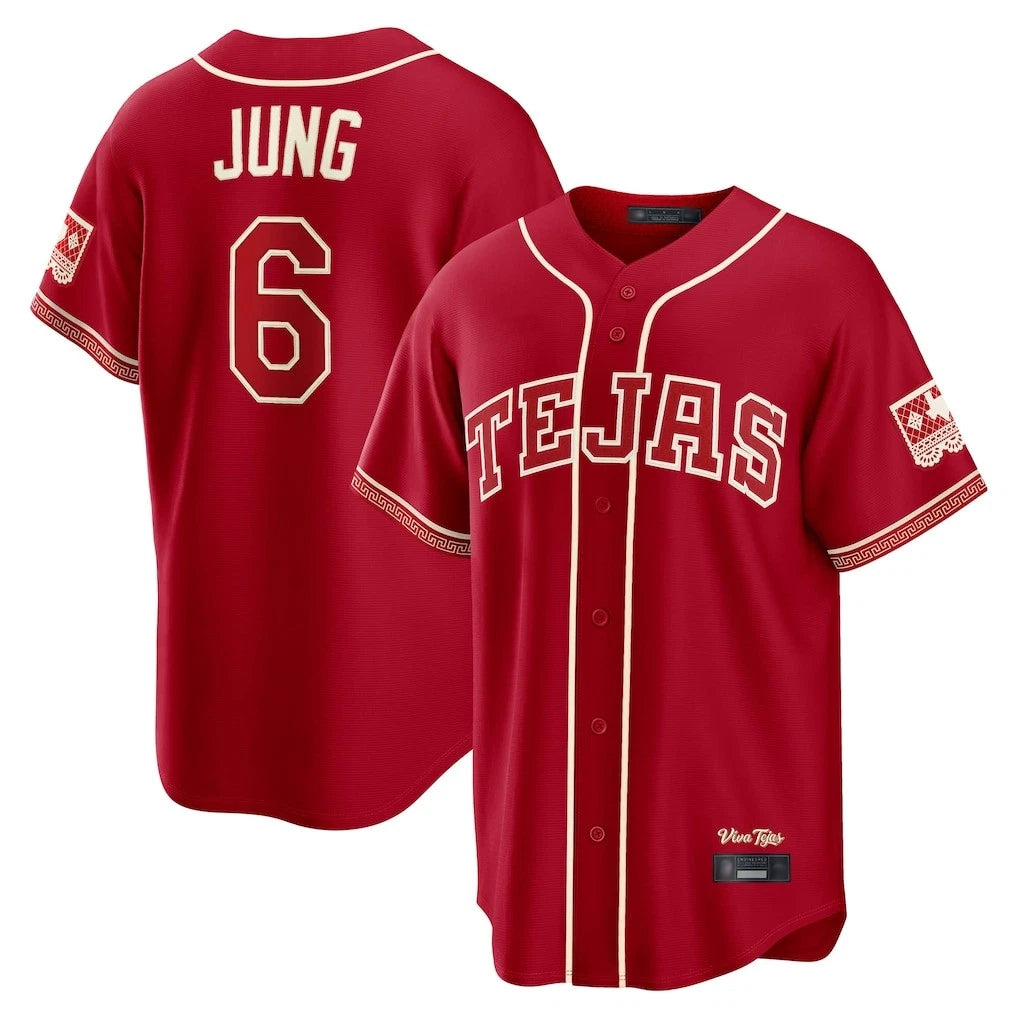 Silnrao T.Rangers #6 Josh Jung Player Red 2026 City Connect Limited Stitched Jerseys