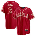Silnrao T.Rangers #6 Josh Jung Player Red 2026 City Connect Limited Stitched Jerseys