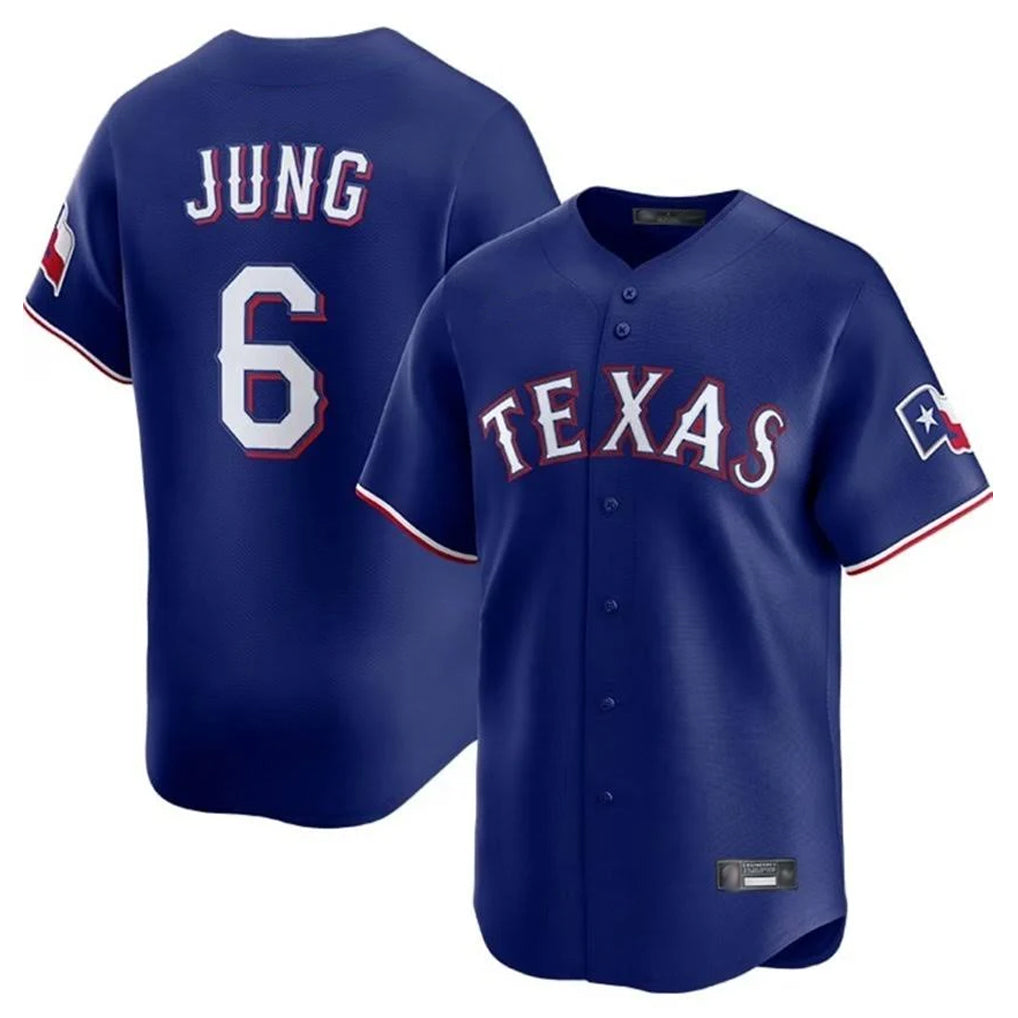 Silnrao T.Rangers #6 Josh Jung Player Royal Home Limited Stitched Jerseys