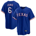 Silnrao T.Rangers #6 Josh Jung Player Royal Limited Home Stitched Jerseys