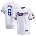 Silnrao T.Rangers #6 Josh Jung Player White&Blue Home Limited Stitched Jerseys
