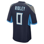 Silnrao T.Titans #0 Calvin Ridley Player Navy Home Game Stitched Jerseys