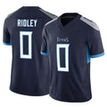 Silnrao T.Titans #0 Calvin Ridley Player Navy Vapor F.U.S.E. Limited Stitched Jerseys