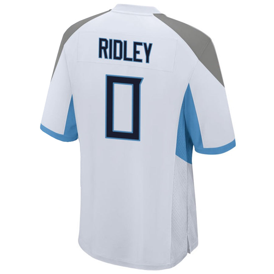 Silnrao T.Titans #0 Calvin Ridley Player White Home Game Stitched Jerseys