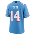 Silnrao T.Titans #14 Carnell Tate Light Blue 2026 Draft First Round Pick No. 4 Team Game Stitched Jerseys