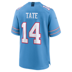 Silnrao T.Titans #14 Carnell Tate Light Blue 2026 Draft First Round Pick No. 4 Team Game Stitched Jerseys