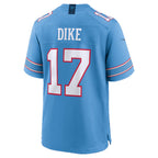 Silnrao T.Titans #17 Chimere Dike Light Blue Team Game Stitched Jerseys