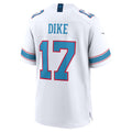 Silnrao T.Titans #17 Chimere Dike White Game Stitched Jerseys