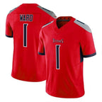 Silnrao T.Titans #1 Cameron Ward Player Red Vapor F.U.S.E. Limited Stitched Jerseys