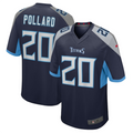Silnrao T.Titans #20 Tony Pollard Navy Game Player Jersey Stitched Jerseys