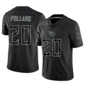 Silnrao T.Titans #20 Tony Pollard Player Black RFLCTV Limited Stitched Jerseys