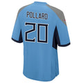 Silnrao T.Titans #20 Tony Pollard Player Light Blue Home Game Stitched Jerseys