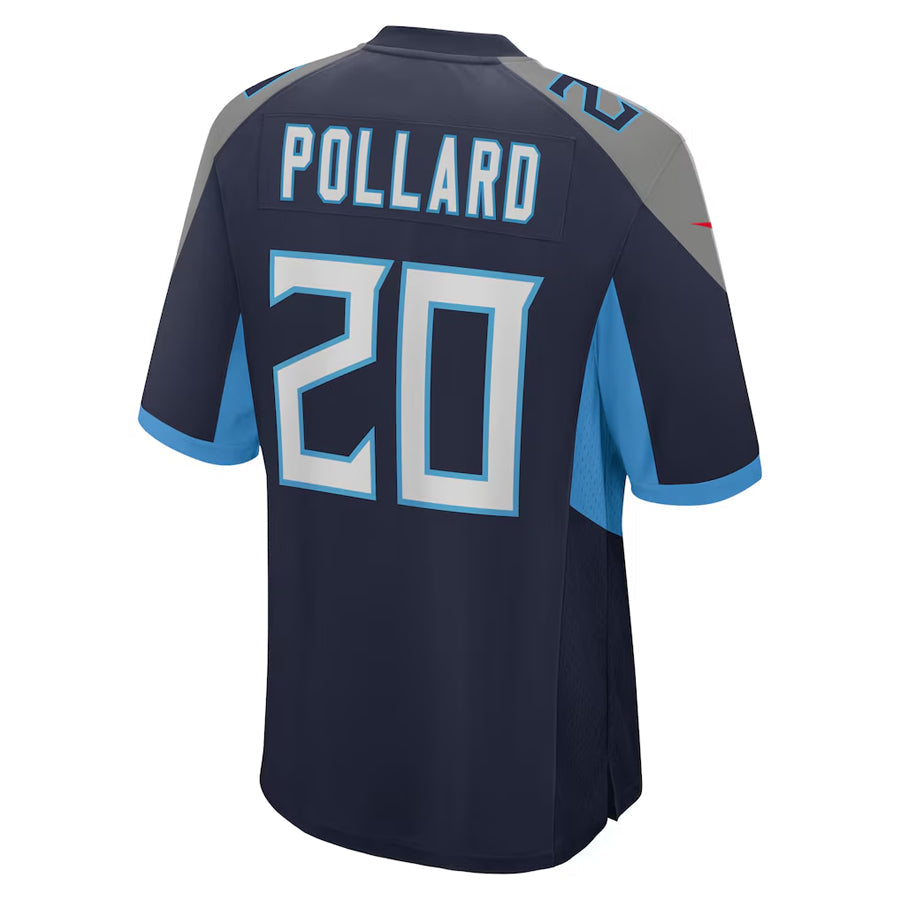 Silnrao T.Titans #20 Tony Pollard Player Navy Home Game Stitched Jerseys