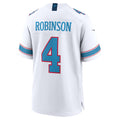 Silnrao T.Titans #4 Wan'Dale Robinson White Game Stitched Jerseys