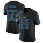 Silnrao T.Titans #55 JC Latham Player Black Fashion Elite Limited Stitched Jerseys