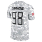 Silnrao T.Titans #98 Jeffery Simmons Player Arctic Camo Salute To Service Limited Stitched Jerseys