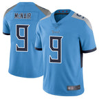Silnrao T.Titans #9 Steve McNair Player Light Blue Vapor Limited Stitched Jerseys