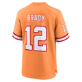 Silnrao TB.Buccaneers #12 Tom Brady Player Orange Home Game Stitched Jerseys