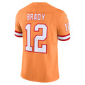 Silnrao TB.Buccaneers #12 Tom Brady Player Orange Vapor F.U.S.E. Limited Stitched Jerseys