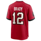 Silnrao TB.Buccaneers #12 Tom Brady Player Red Home Game Stitched Jerseys