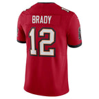Silnrao TB.Buccaneers #12 Tom Brady Player Red Vapor F.U.S.E. Limited Stitched Jerseys