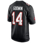 Silnrao TB.Buccaneers #14 Chris Godwin Jr. Player Black Game Fashion Stitched Jerseys