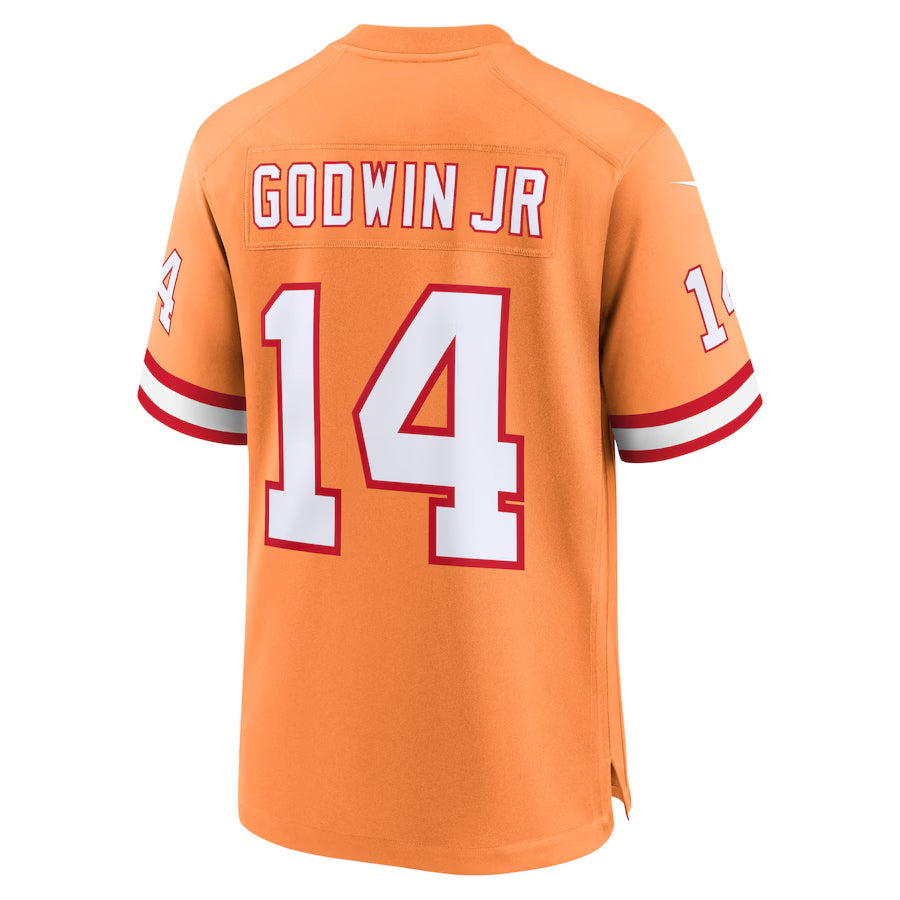Silnrao TB.Buccaneers #14 Chris Godwin Jr. Player Orange Game Stitched Jerseys