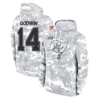Silnrao TB.Buccaneers #14 Chris Godwin Jr. Player Salute to Service Hoodies Stitched Jerseys