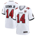 Silnrao TB.Buccaneers #14 Chris Godwin Jr. Player White 50th Anniversary Game Stitched Jerseys