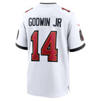 Silnrao TB.Buccaneers #14 Chris Godwin Jr. Player White Game Home Stitched Jerseys