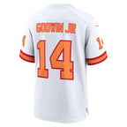 Silnrao TB.Buccaneers #14 Chris Godwin Jr. Player White Home Game Stitched Jerseys