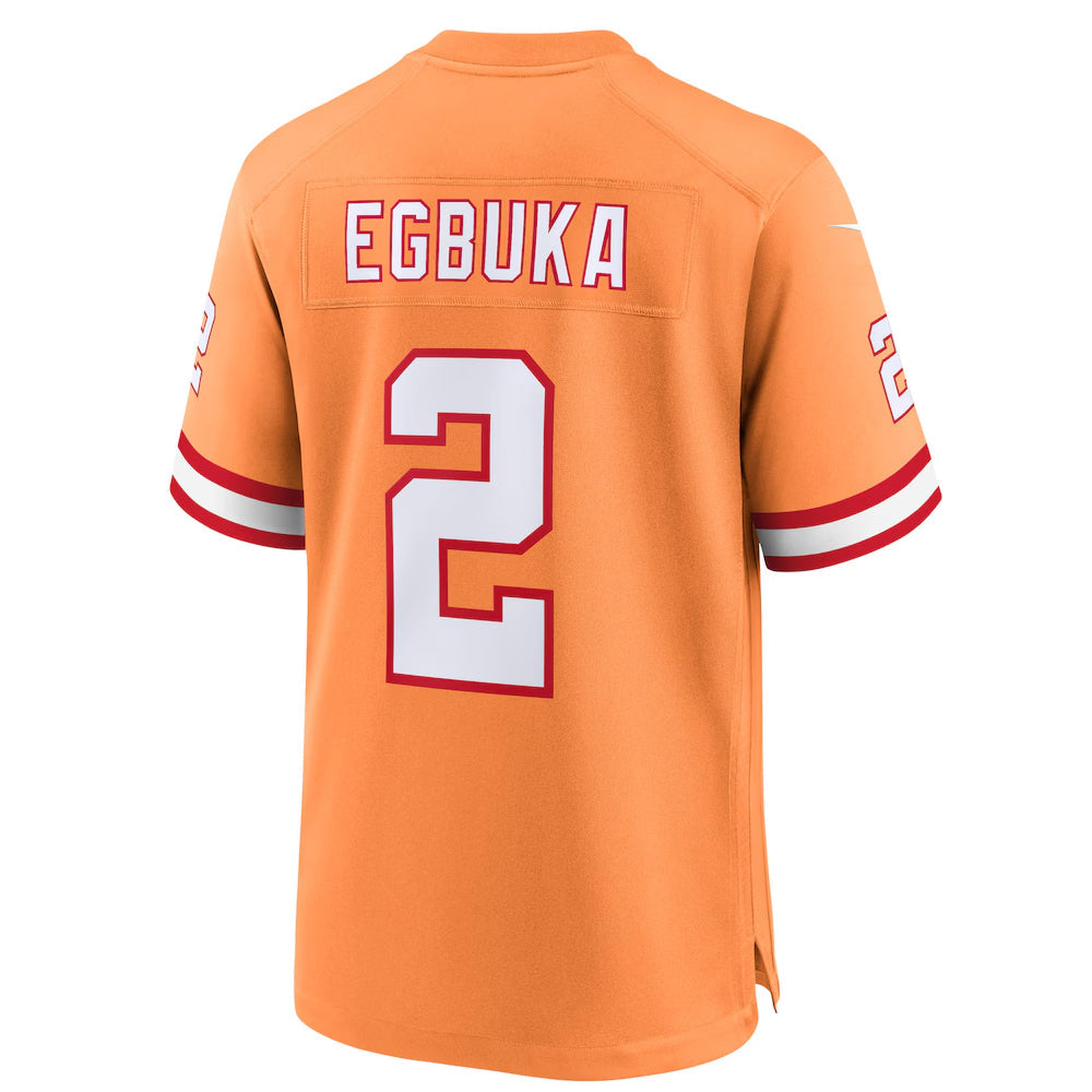 Silnrao TB.Buccaneers #2 Emeka Egbuka Player Creamsicle Alternate Game Stitched Jerseys