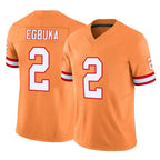 Silnrao TB.Buccaneers #2 Emeka Egbuka Player Orange Vapor F.U.S.E. Limited Stitched Jerseys