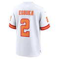 Silnrao TB.Buccaneers #2 Emeka Egbuka Player White 50th Season Game Stitched Jerseys