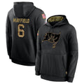 Silnrao TB.Buccaneers #6 Baker Mayfield Player Black Salute to Service Hoodies Stitched Jerseys