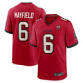 Silnrao TB.Buccaneers #6 Baker Mayfield Player Red 50th Anniversary Game Stitched Jerseys