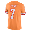 Silnrao TB.Buccaneers #7 Bucky Irving Orange Alternate 2 Throwback Vapor F.U.S.E. Limited Stitched Jerseys