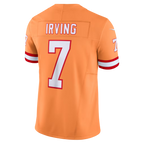 Silnrao TB.Buccaneers #7 Bucky Irving Orange Alternate 2 Throwback Vapor F.U.S.E. Limited Stitched Jerseys