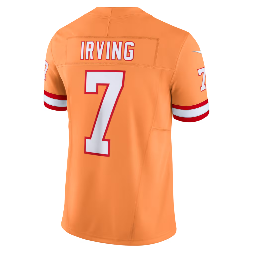Silnrao TB.Buccaneers #7 Bucky Irving Orange Alternate 2 Throwback Vapor F.U.S.E. Limited Stitched Jerseys
