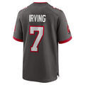 Silnrao TB.Buccaneers #7 Bucky Irving Pewter Alternate Game Stitched Jerseys