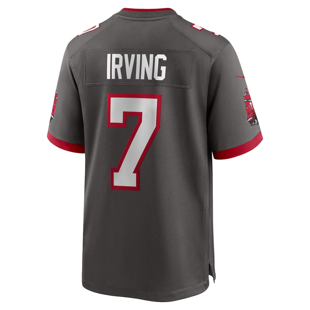 Silnrao TB.Buccaneers #7 Bucky Irving Pewter Alternate Game Stitched Jerseys