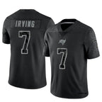 Silnrao TB.Buccaneers #7 Bucky Irving Player Limited Black Reflective Stitched Jerseys