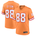 Silnrao TB.Buccaneers #88 Cade Otton Orange Throwback Game Jersey American Stitched Football Jerseys