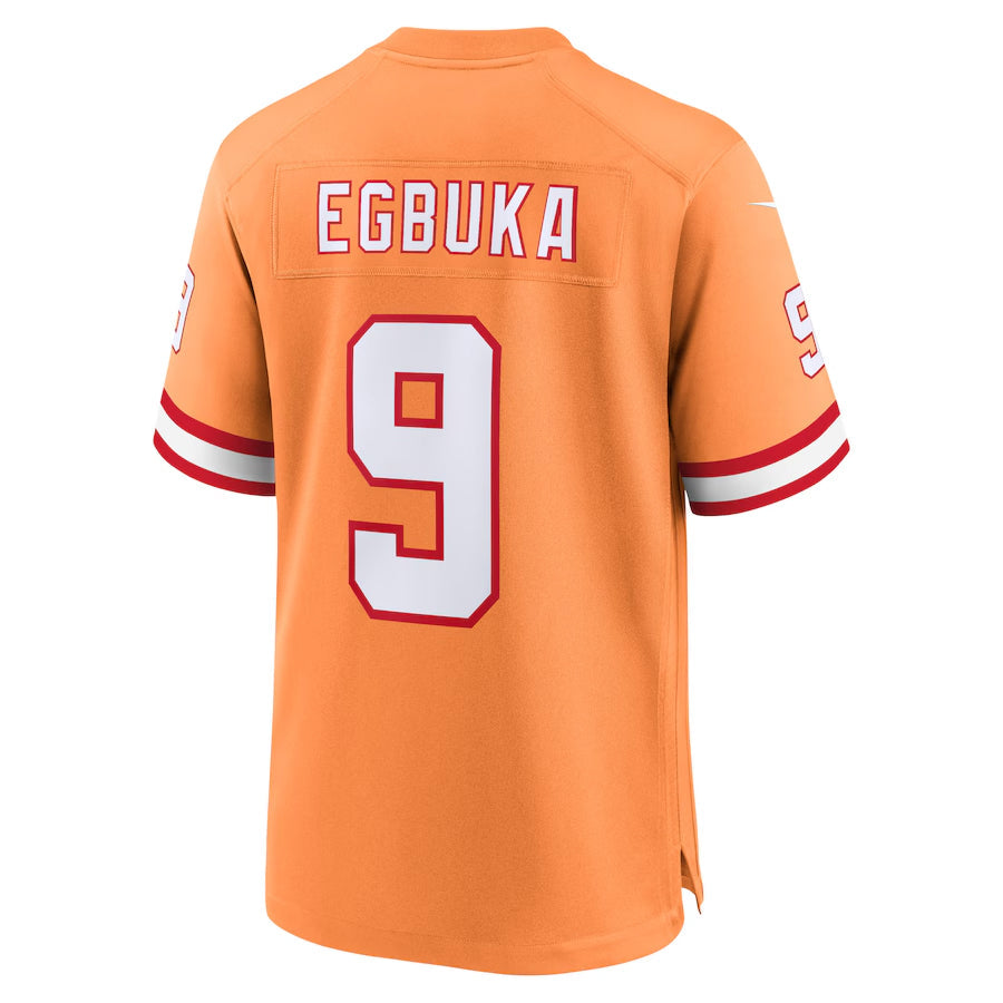 Silnrao TB.Buccaneers #9 Emeka Egbuka Player Orange Home Game Stitched Jerseys