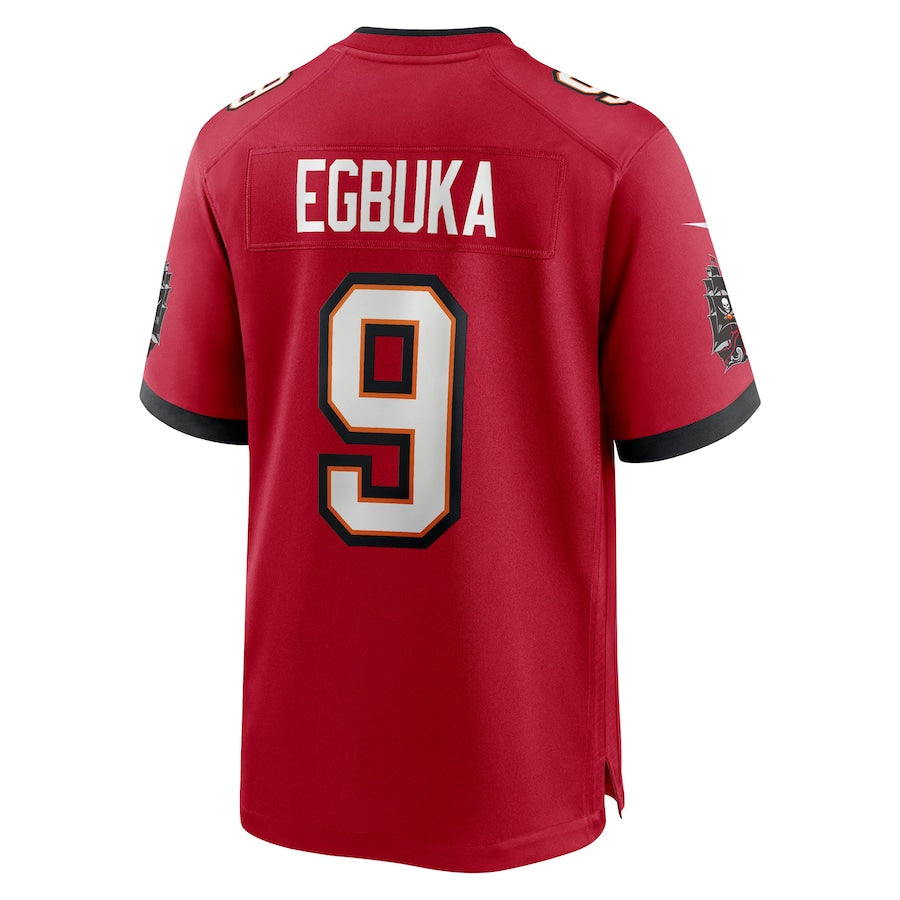 Silnrao TB.Buccaneers #9 Emeka Egbuka Player Red Home Game Stitched Jerseys