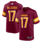 Silnrao W.Commanders Home Game Jerseys - Burgundy - #17 Terry McLaurin Player Stitched Jerseys