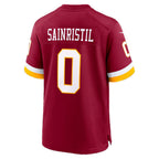 Silnrao W.Commanders #0 Mike Sainristil Burgundy Game Stitched Jerseys
